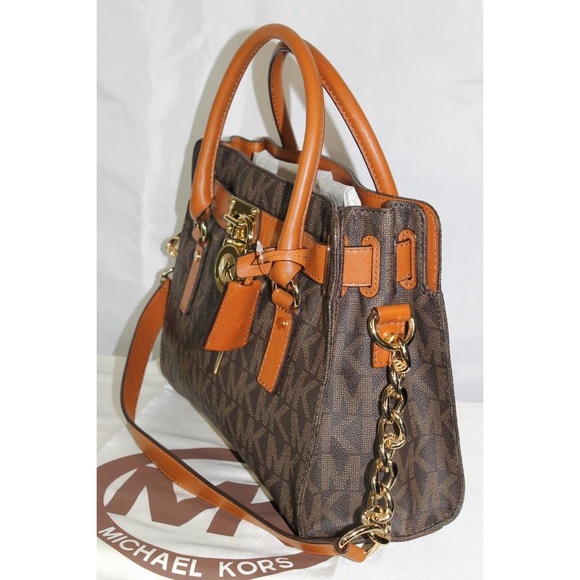 Authentic (used) Michael Kors leather Satchel - Picture 2 of 5